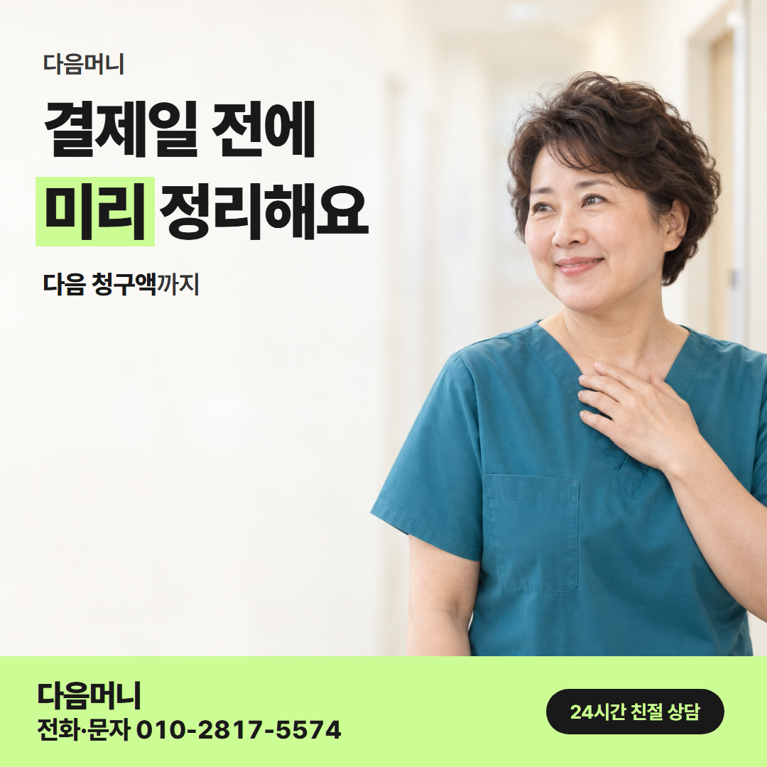 다음머니 24시간 카드깡 회차 나눔 안내